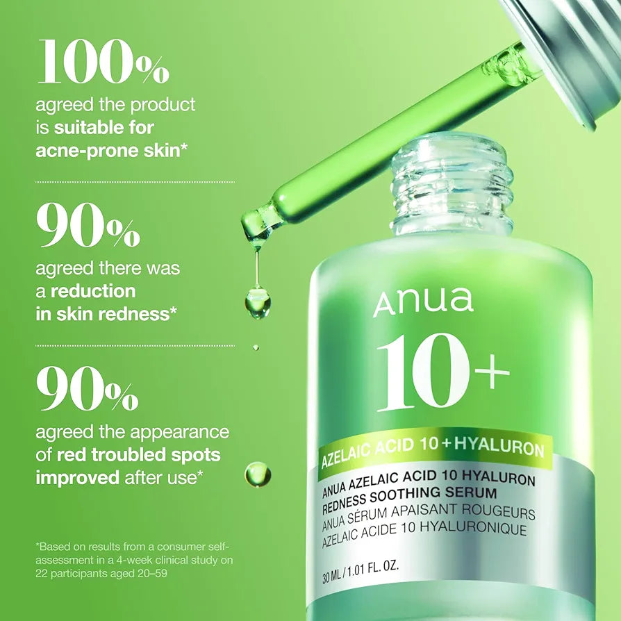 ANUA Azelaic Acid 10 Hyaluron Redness Soothing Serum