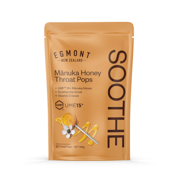 Egmont Manuka Honey Throat Pops, UMF™ 15+, 20 Throat Pops