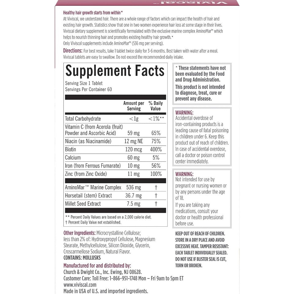 Viviscal Hair Growth Supplements for Women