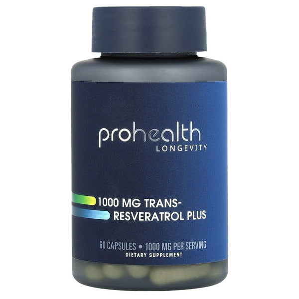 ProHealthTrans-Resveratrol Plus - 1000 mg per serving, 60 capsules