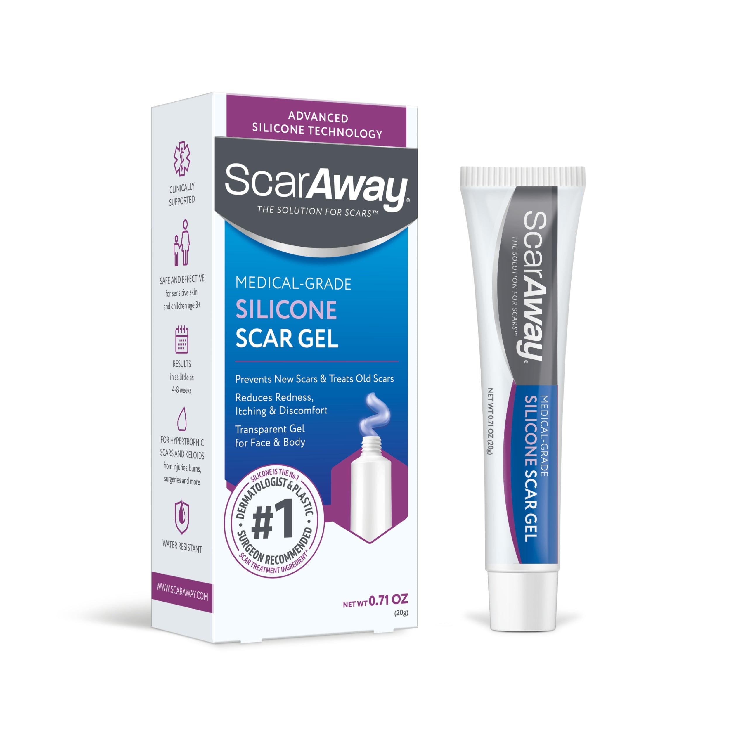 ScarAway® Silicone
Scar Gel 0.71oz (20g)