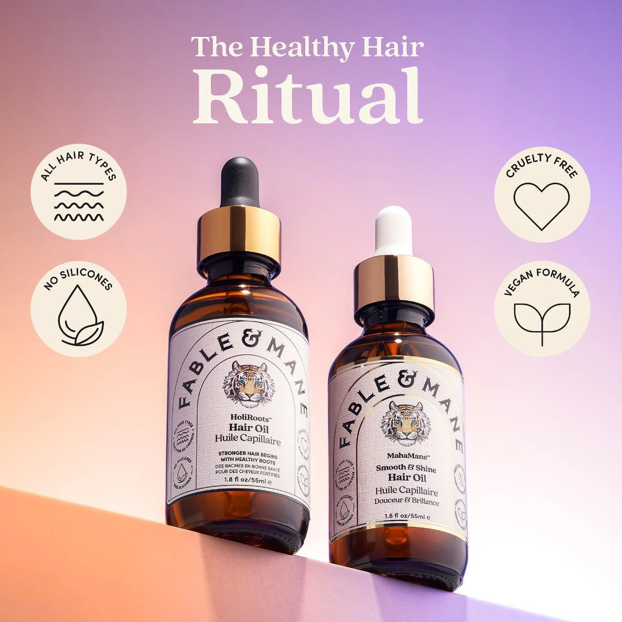 Fable & Mane MahaMane™ Smooth & Shine Hair Oil