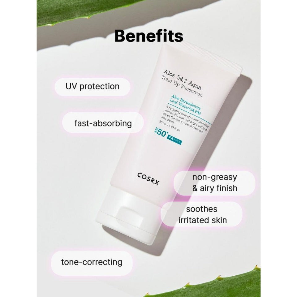 Cosrx Aloe 54.2 Aqua Tone-up Sunscreen SPF 50+ PA++++