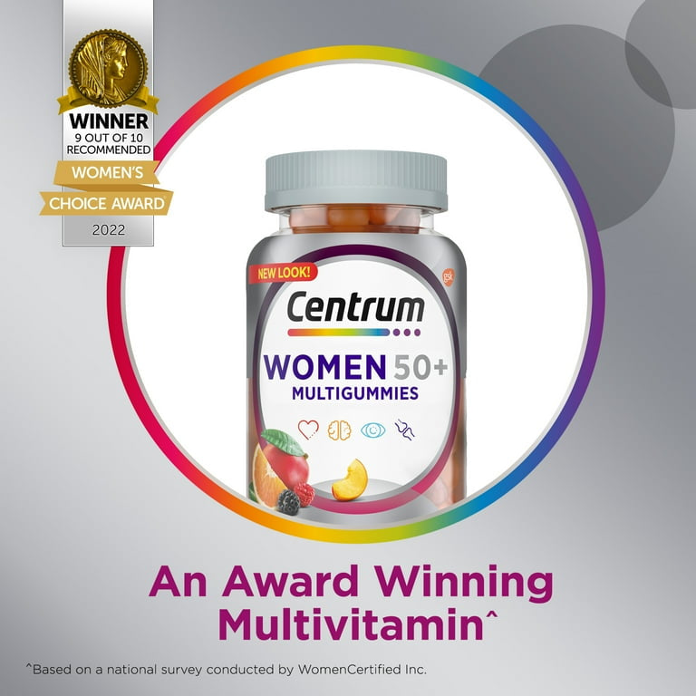 Centrum Multigummies Womens 50+, 140 Gummies