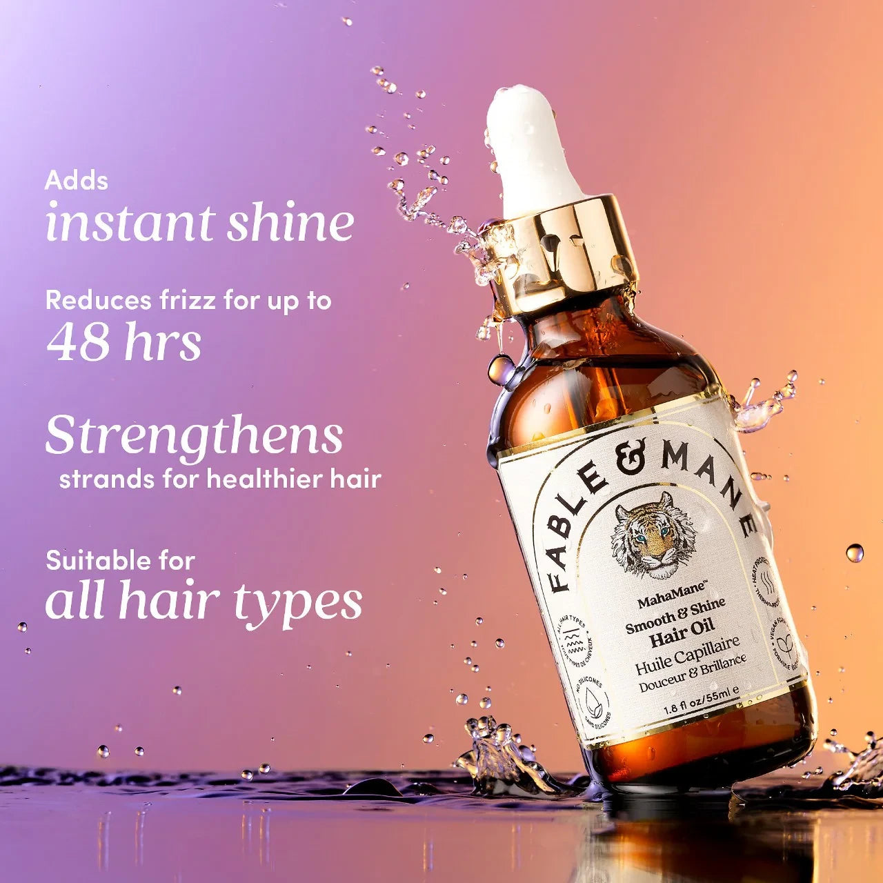 Fable & Mane MahaMane™ Smooth & Shine Hair Oil