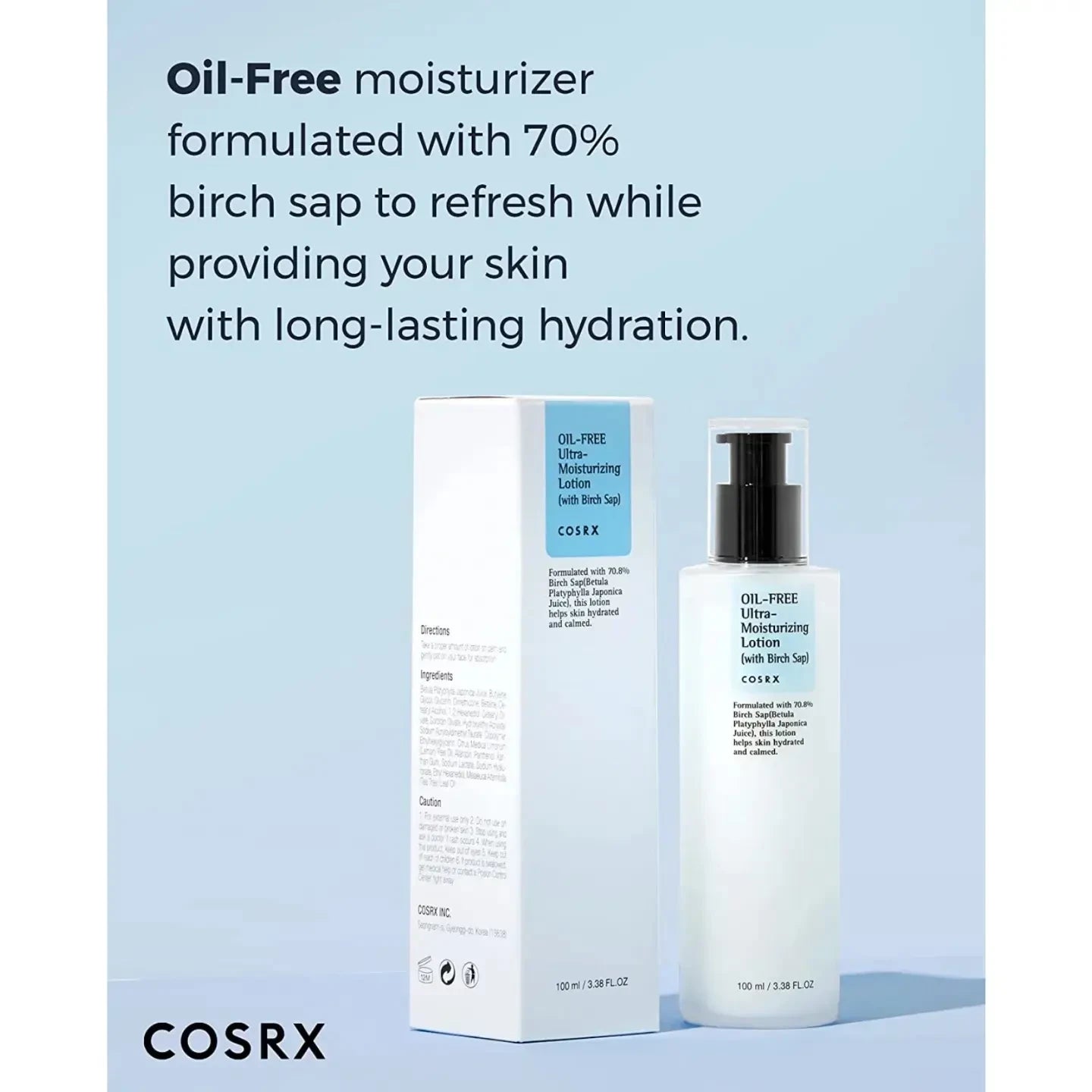 Cosrx Oil-Free Ultra-Moisturizing Lotion with Birch Sap