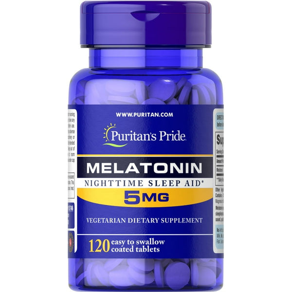 Puritan's Pride Melatonin 5 mg Timed Release, 120 Count