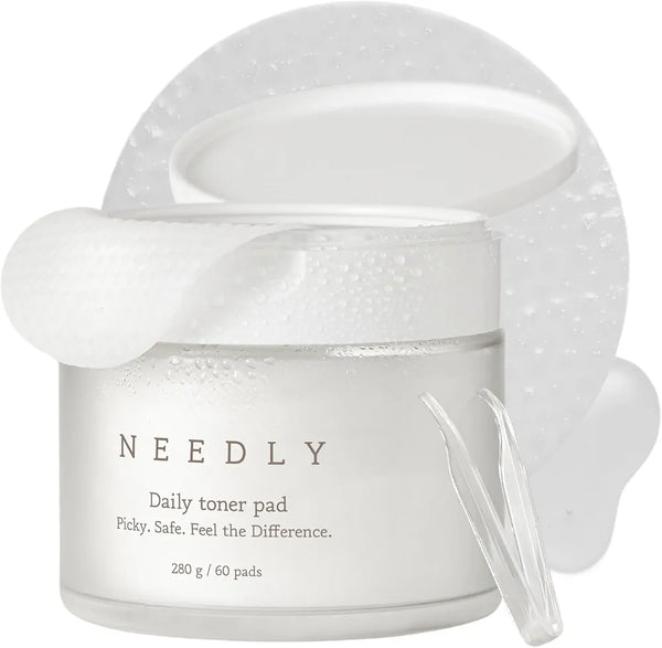 Needly Exfoliating Facial Pads with BHA & PHA | Daily Toner Pad | for Pore Tightening