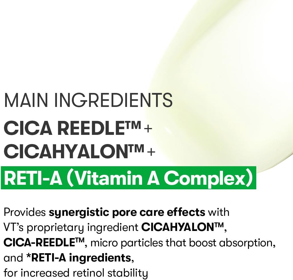 VT COSMETICS Reti-A Reedle Shot 100, Retinol(Vitamin A) Microneedling Serum