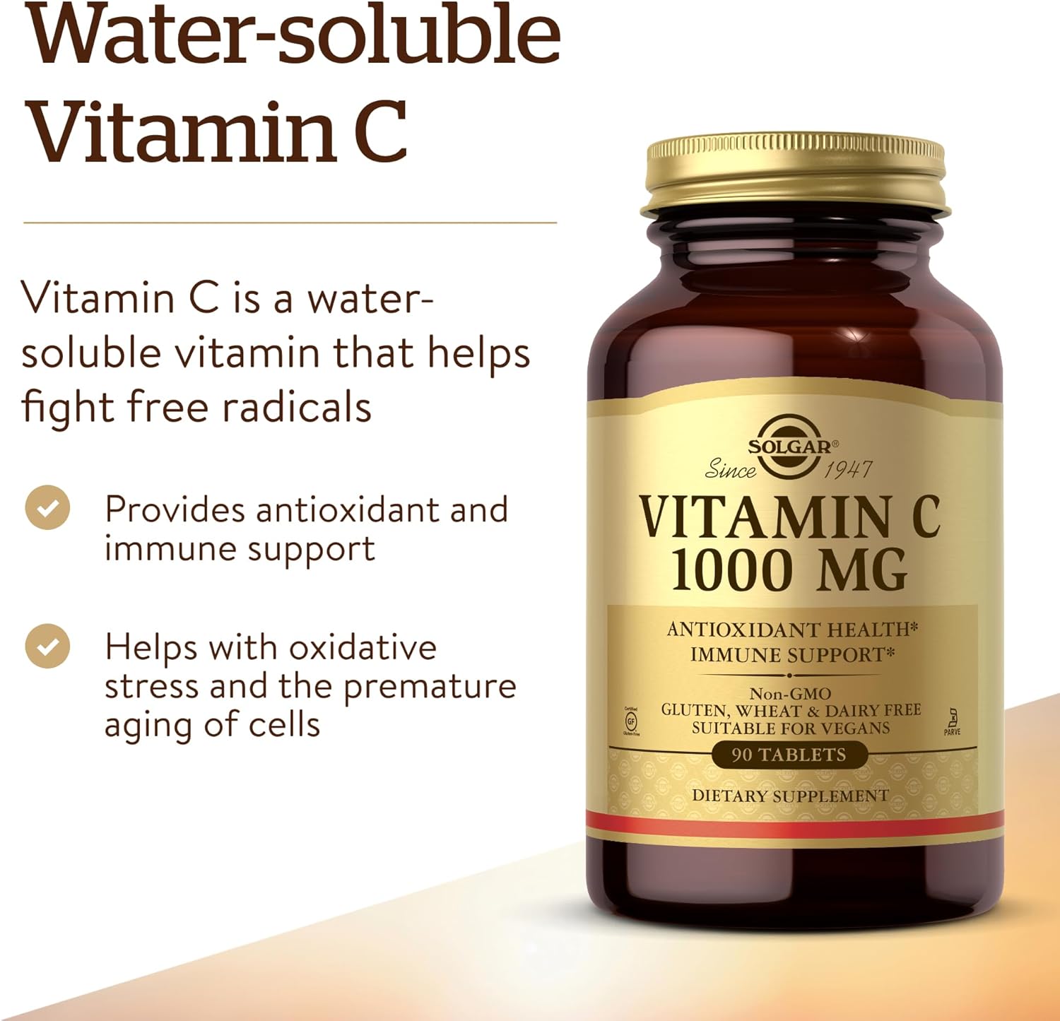 Solgar Vitamin C 1000 mg, 90 Tablets