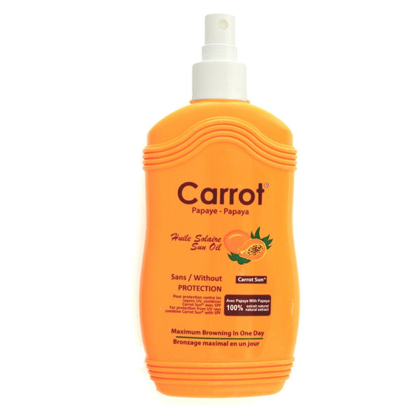 Carrot Sun Tan Accelerator Papaya Spray with Papaya Oil