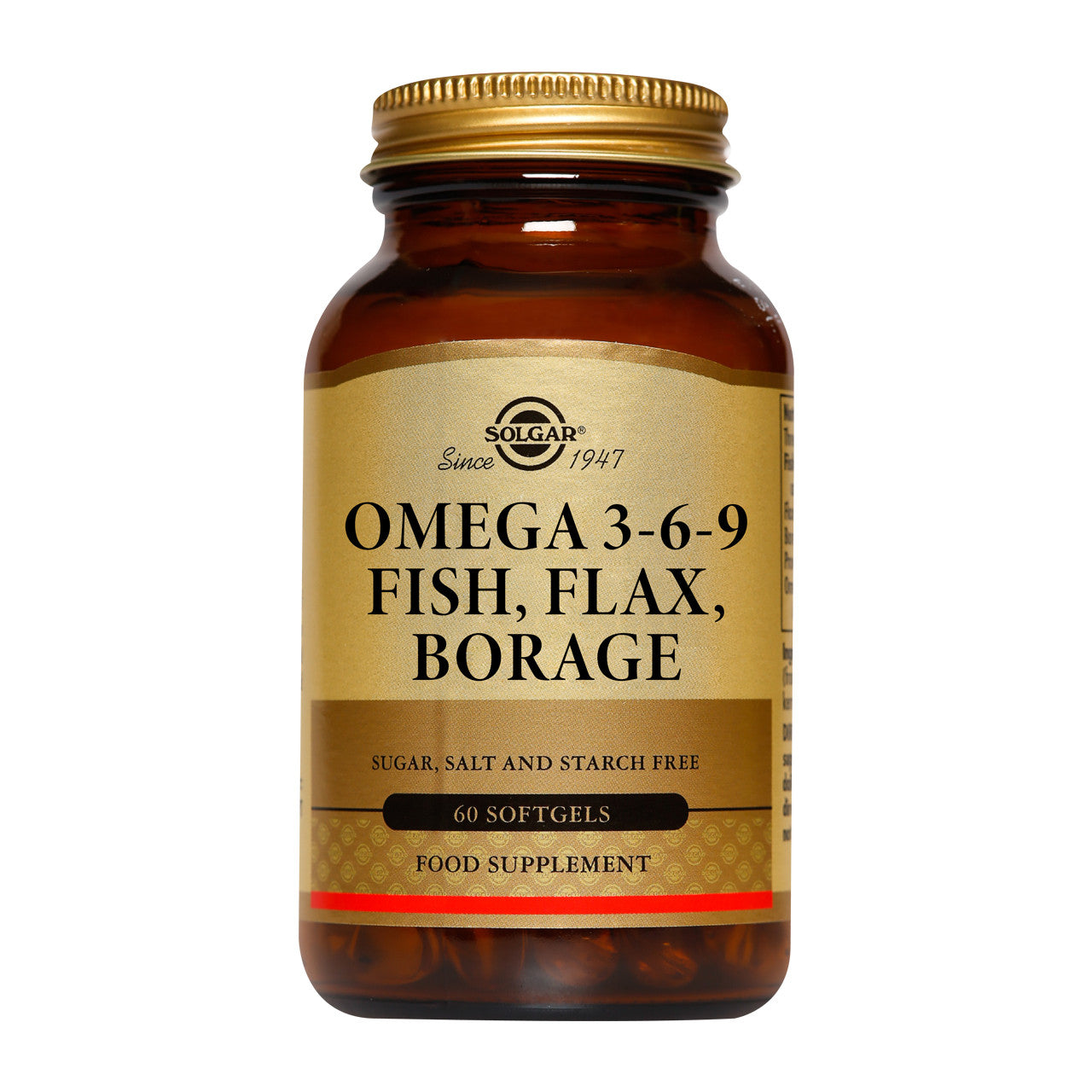 Solgar Omega 3-6-9 Fish, Flax, Borage 60 Softgels