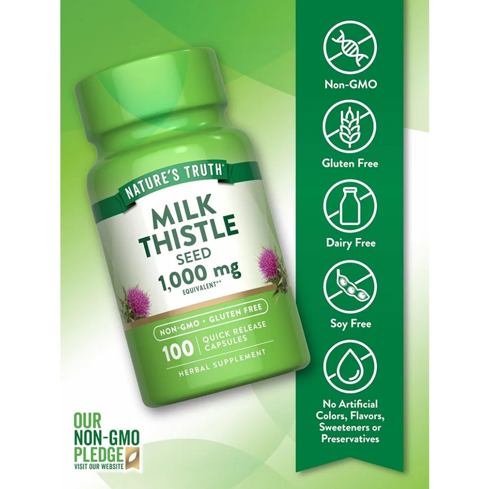 Nature's Truth Milk Thistle Extract Capsules