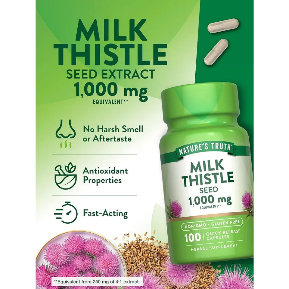 Nature's Truth Milk Thistle Extract Capsules