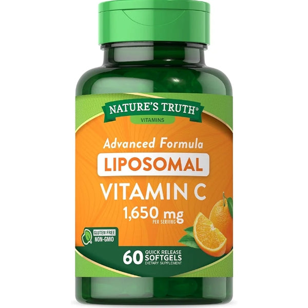 Nature's Truth Liposomal Vitamin C | 1650mg | 60 Softgels