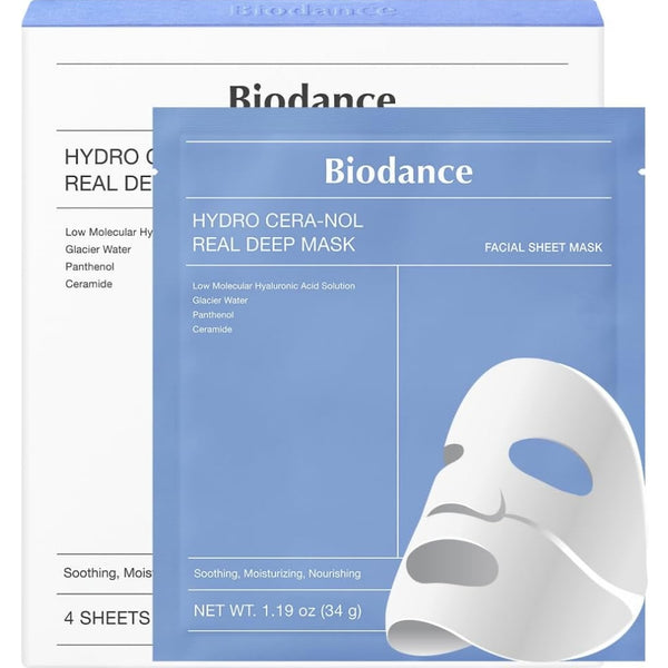 BIODANCE Hydro Cero-Nol Real Deep Mask (Blue) Set(4Masks)