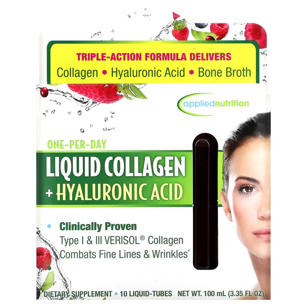 Applied Nutrition® Liquid Collagen + Hyaluronic Acid - Mixed Berry 10 Vials