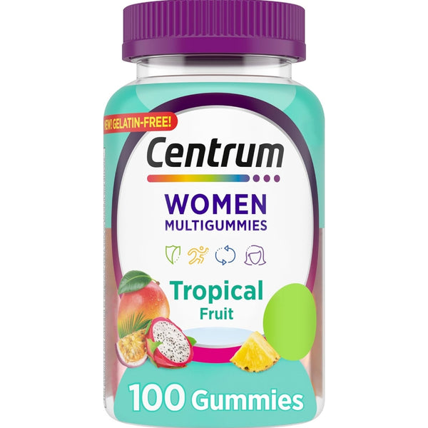 Centrum Women's Multivitamin Gummies, 100 Count, 50 Day Supply