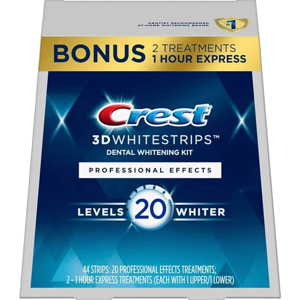 Crest 3D Whitestrips Professional Effects, Whitestrip 3D White, Teeth Whitening Strip Kit, 44 Strips (22 Count Pack