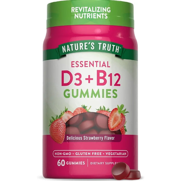 Nature's Truth Vitamin D3 and B12 Gummies