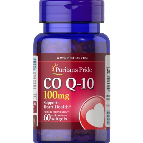 Puritan's Pride Q-Sorb Co Q-10 100 mg-60 Rapid Release Softgels