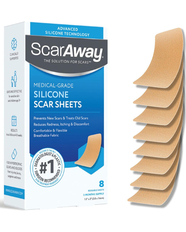 ScarAway Advanced Silicone Scar Sheets