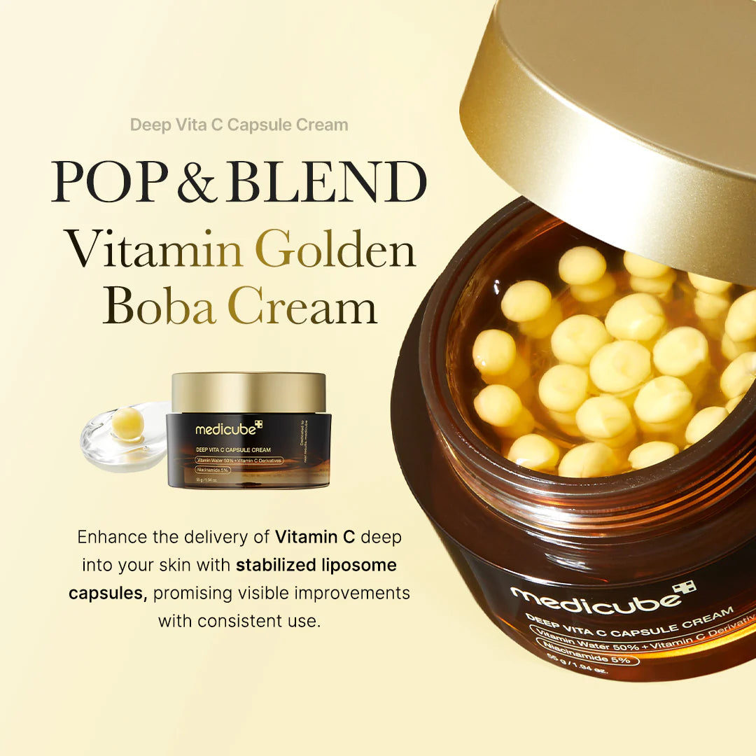 Medicube Deep Vitamin C Golden Capsule Face Moisturizer