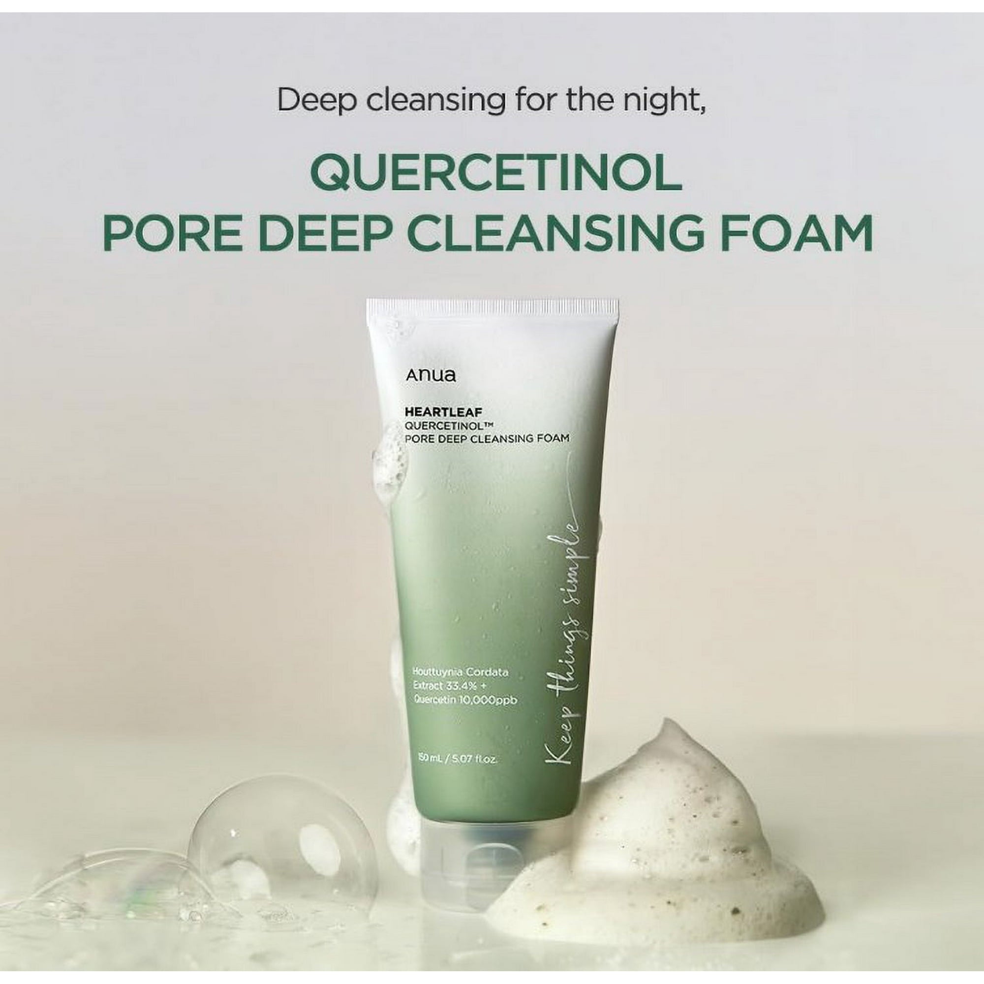 ANUA Heartleaf Quercetinol Pore Deep Cleansing Foam