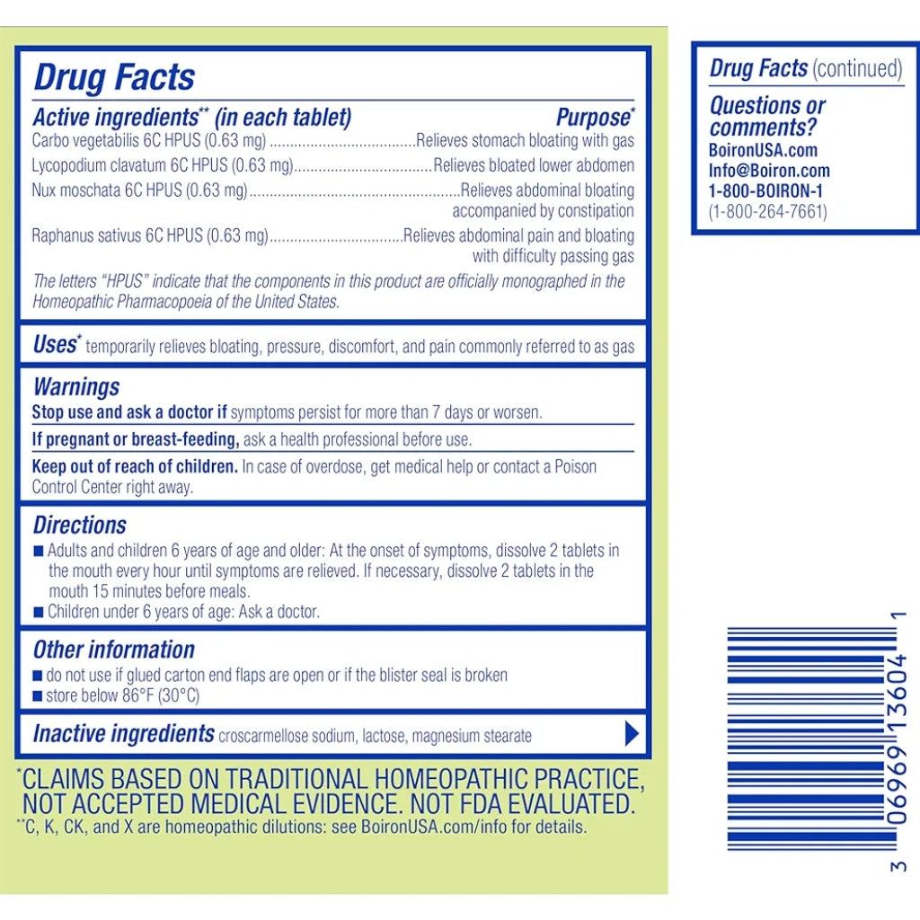 Boiron GasCalm Tablets- 60 ct