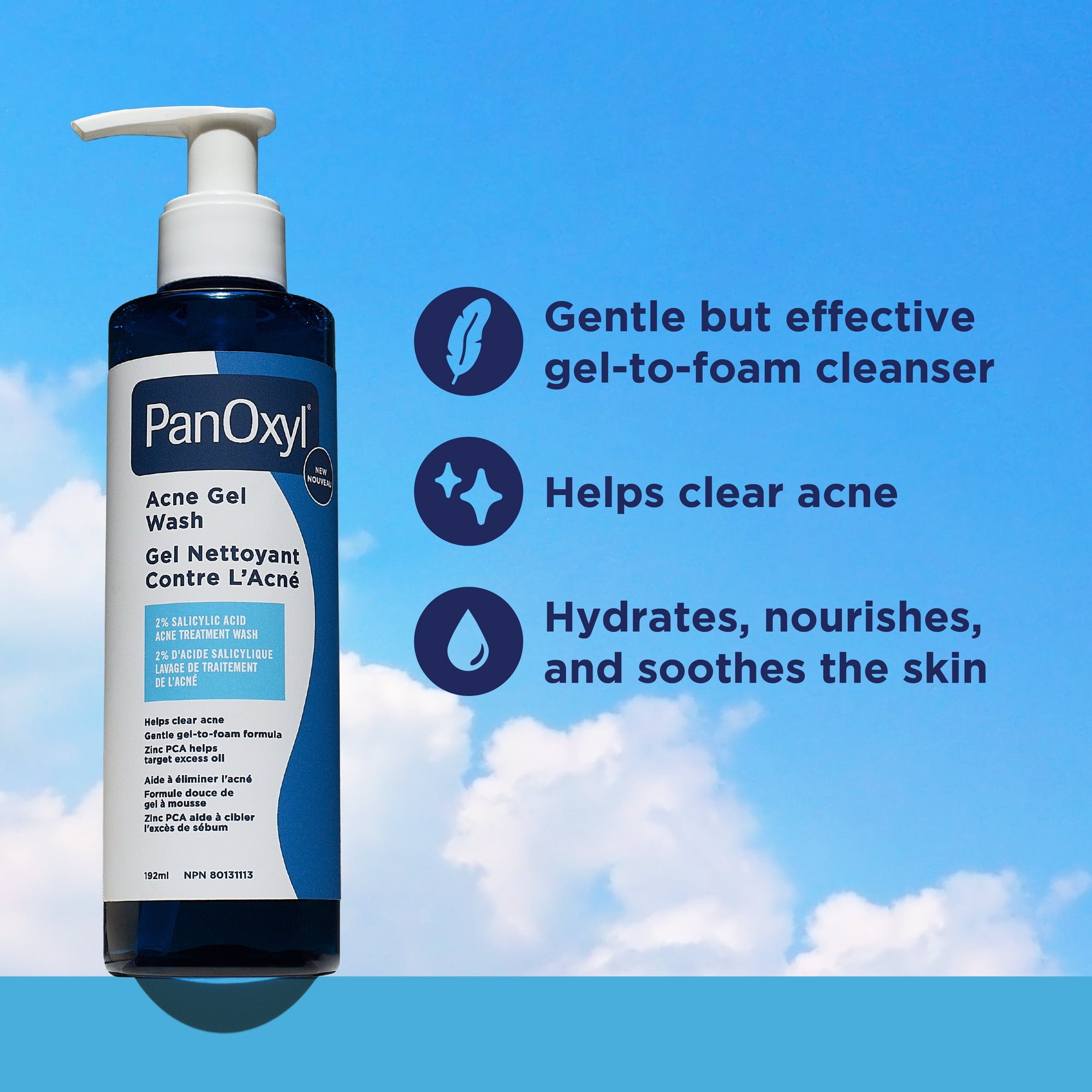 PanOxyl Acne Gel Wash, 2% Salicylic Acid, Helps Clear Acne
