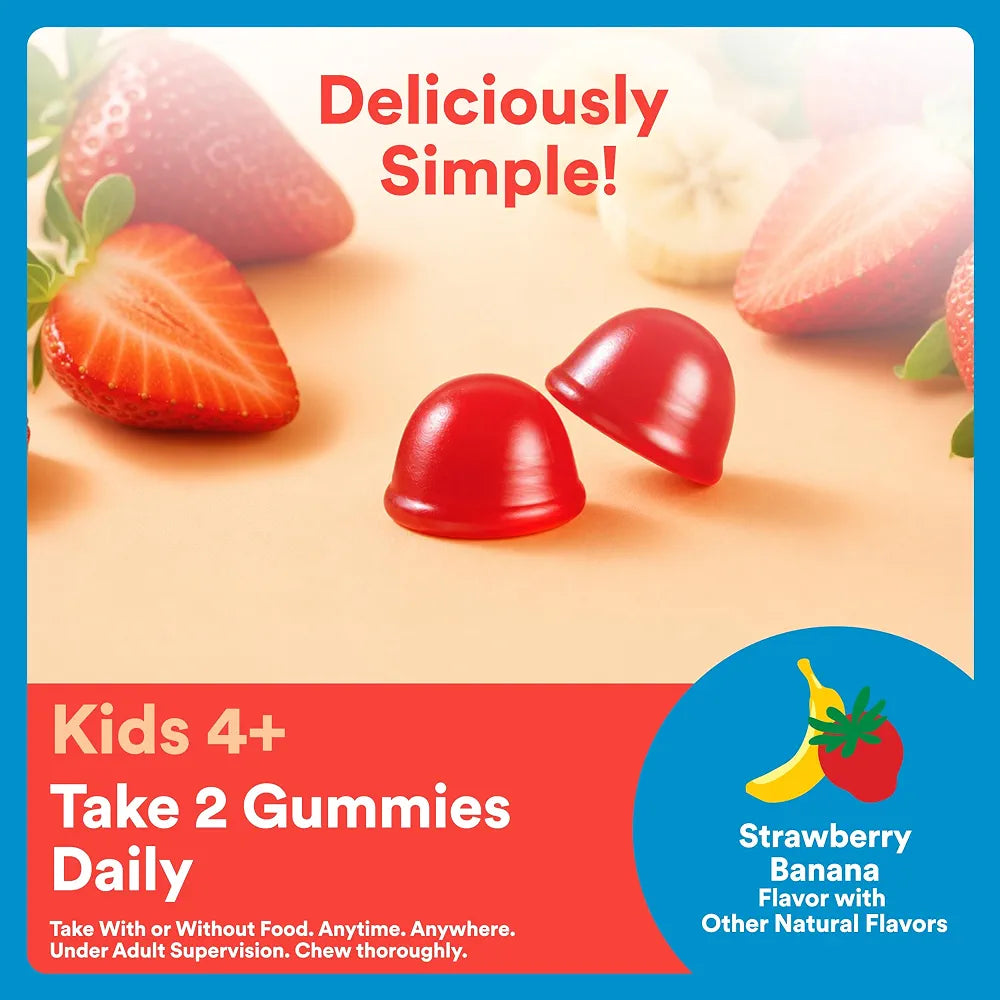 SmartyPants Kids Zero Sugar Multi & Omegas Multivitamin Gummies with Omega 3