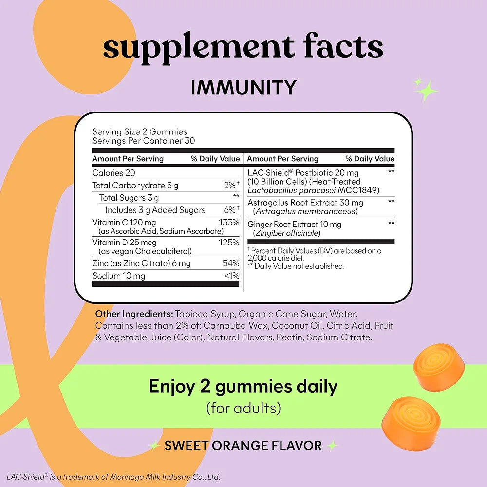Lemme Immunity Postbiotic Gummies