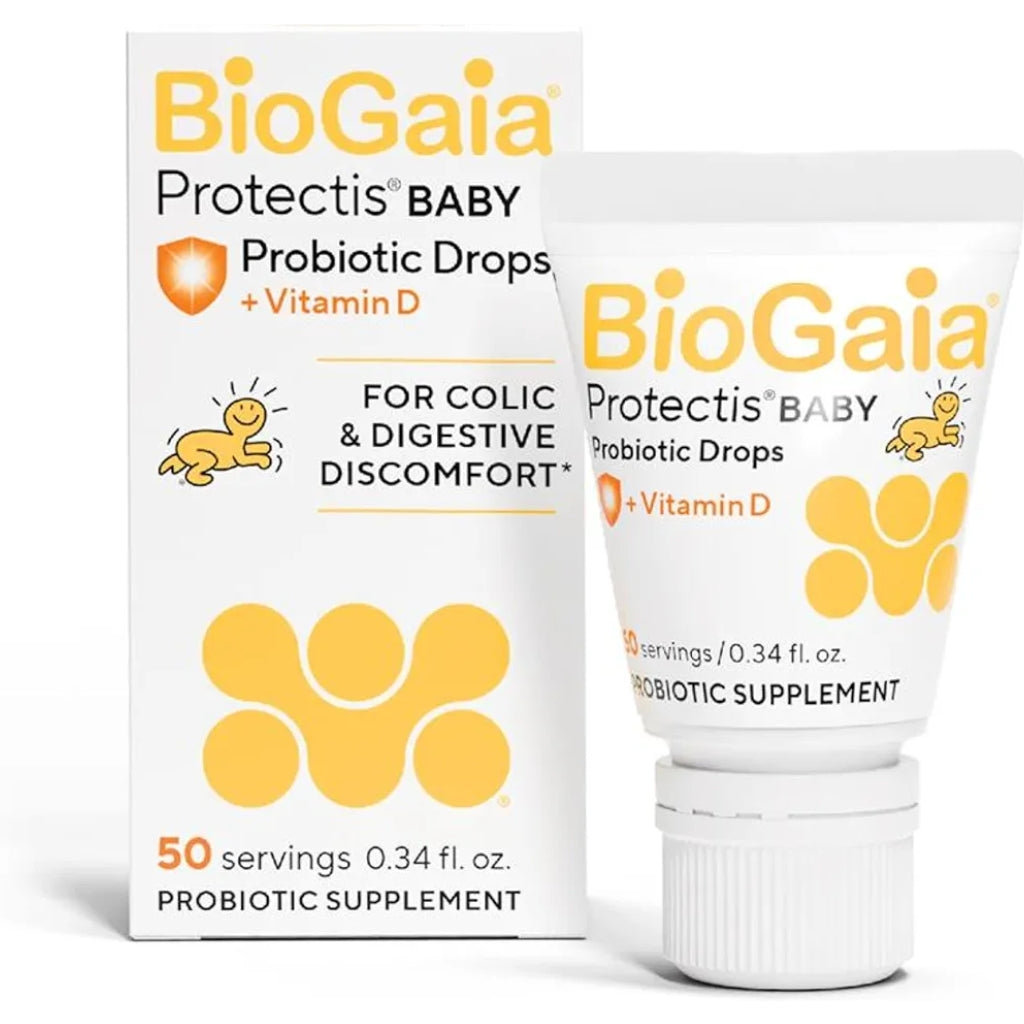 BioGaia Protectis Baby Probiotic Drops | Colic & Gas Relief + Vitamin D | Safe for Newborns