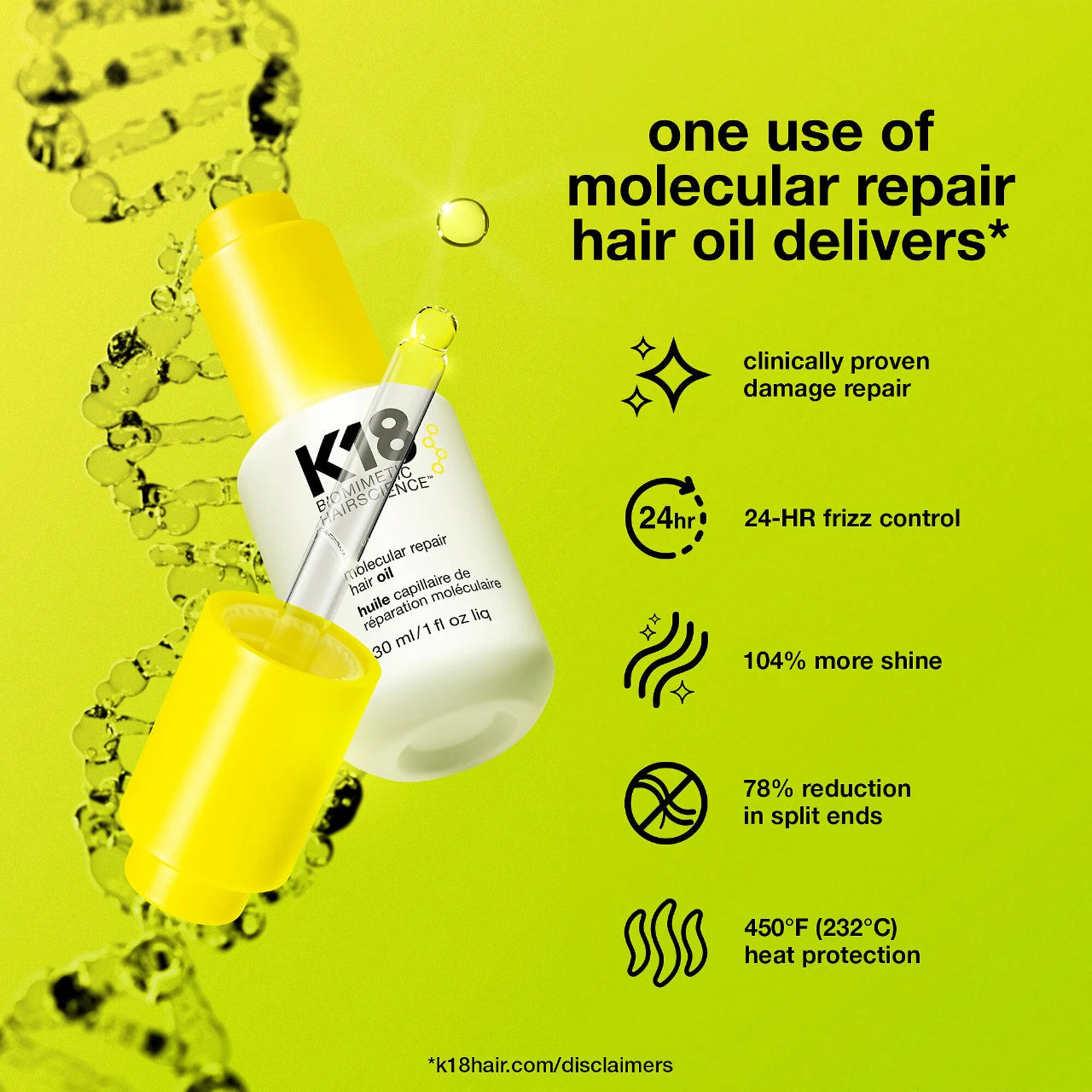 K18 Molecular Repair Hair Oil