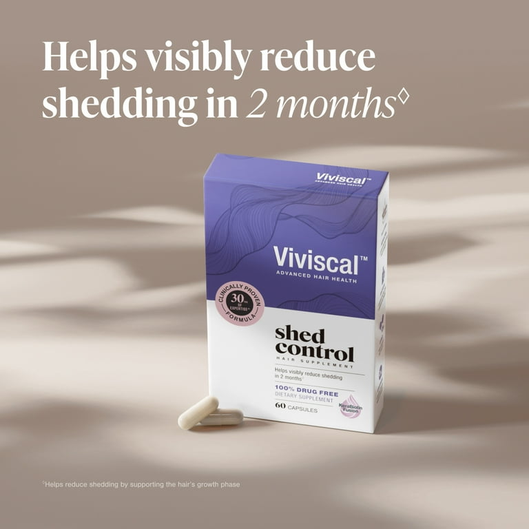 Viviscal Shed Control Hair Growth Supplement, Keratin Nutrient Complex, 60 Tablets