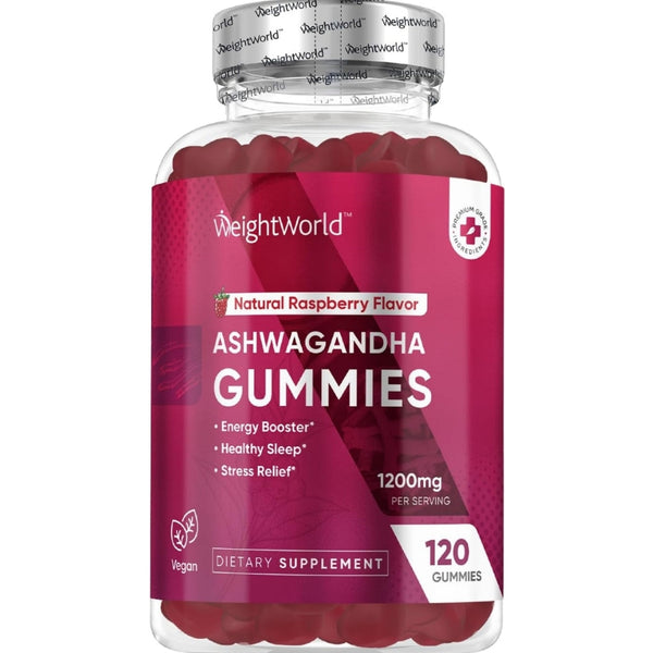 WeightWorld Ashwagandha Gummies 1200mg - 120 Vegan Gummies (2 Months Supply)