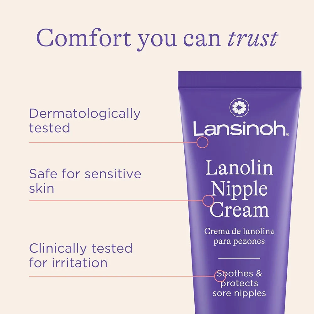 Lansinoh Lanolin Nipple Cream Safe for Breastfeeding Baby
