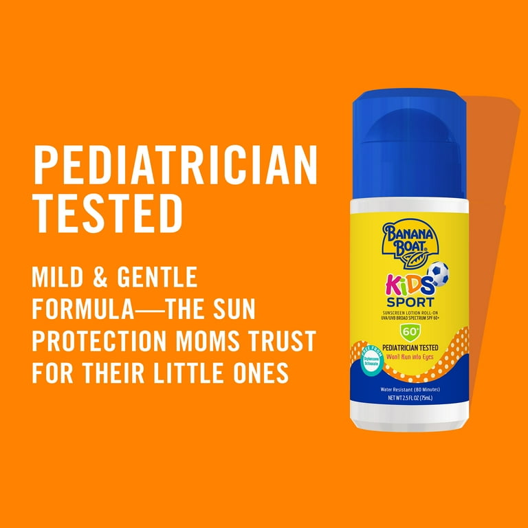 Banana Boat Kids Sport Sunscreen Roll On Lotion SPF 60