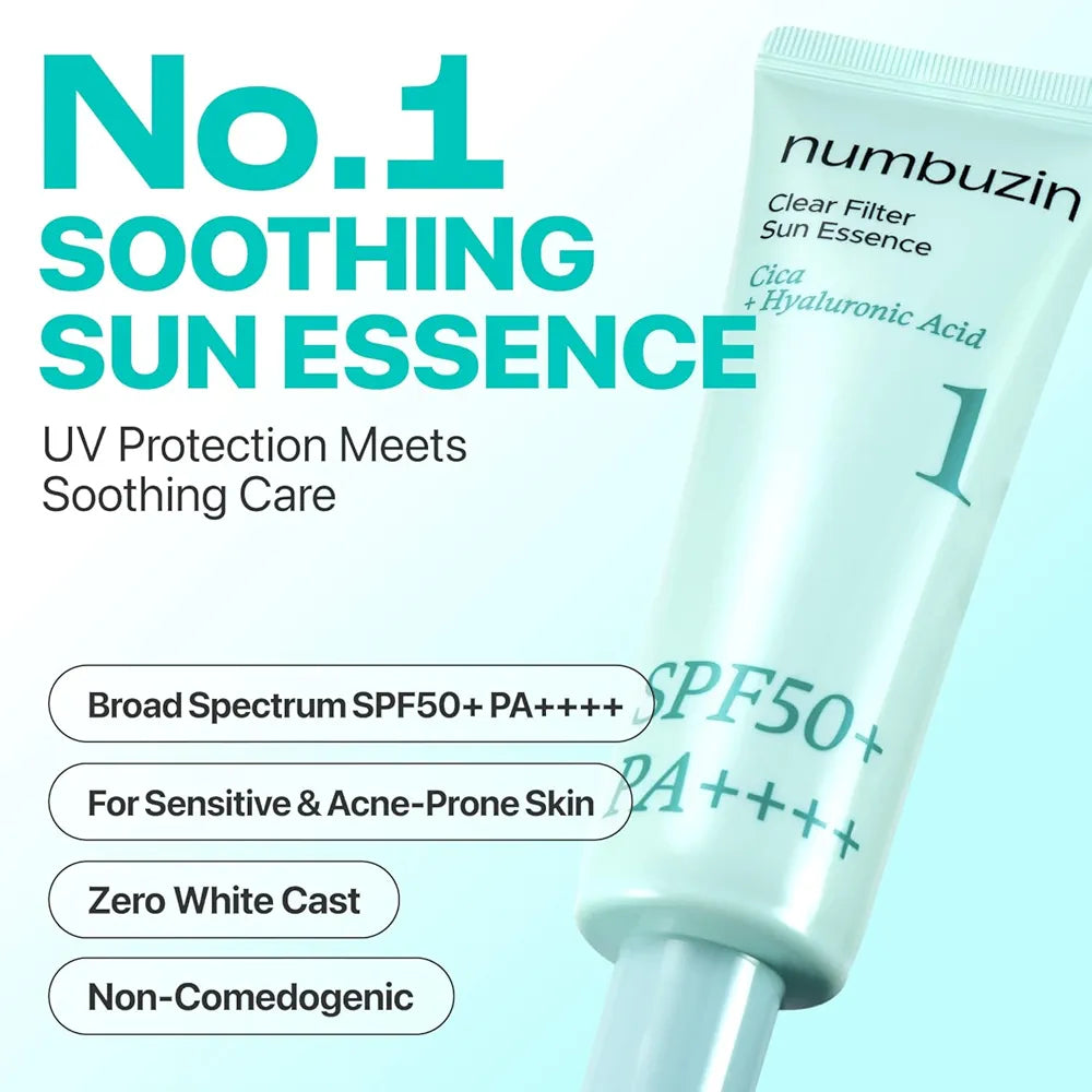 Numbuzin No.1 Clear Filter Sun Essence