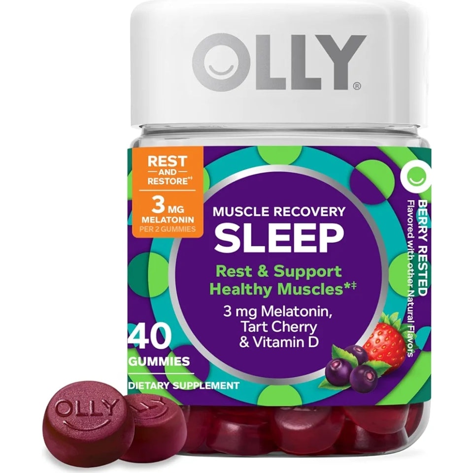 OLLY Muscle Recovery Sleep Gummies - 40 Count