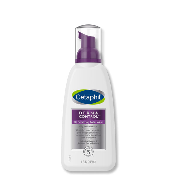 Cetaphil Derma Control Oil Removing Foam Wash for Oliy, Sensitive Skin