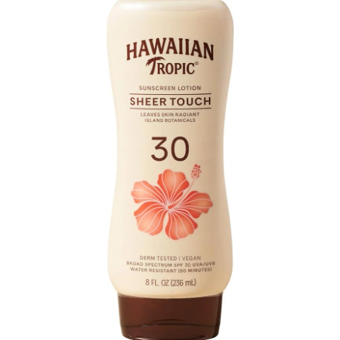 Hawaiian Tropic Sheer Touch Lotion Sunscreen, Moisturizing Broad-Spectrum Protection, SPF 30