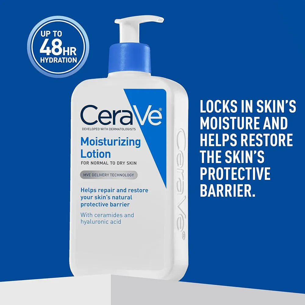 CeraVe Daily Moisturizing Lotion for Dry Skin, Body Lotion & Face Moisturizer