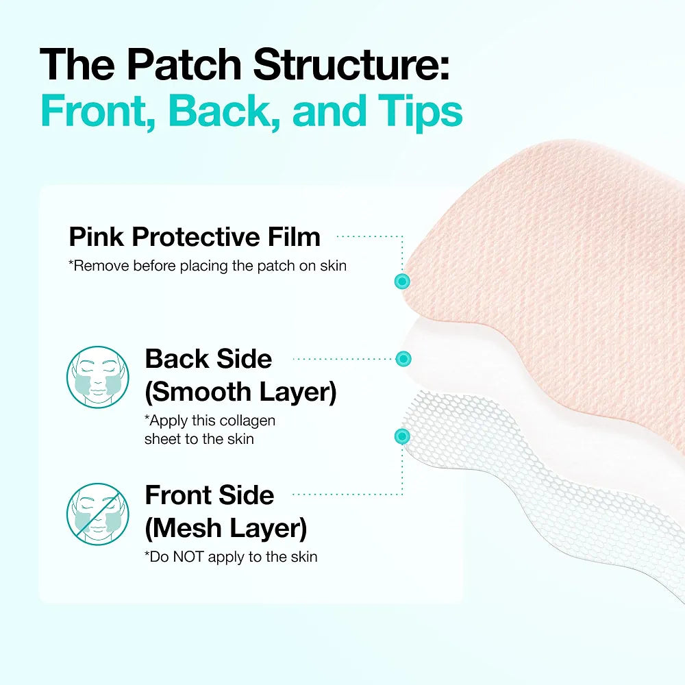 ANUA Salmon DNA PDRN Collagen Melting Patch for Glass skin, 2 Pairs x 4ea