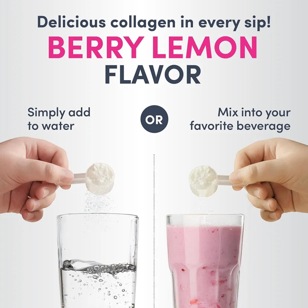 NeoCell Super Collagen Peptides, 10g Collagen Peptides per Serving,Berry Lemon Powder