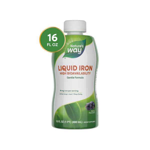 Nature's Way Liquid Iron, Sugar Free, Berry Flavored, 16 Fl. Oz.