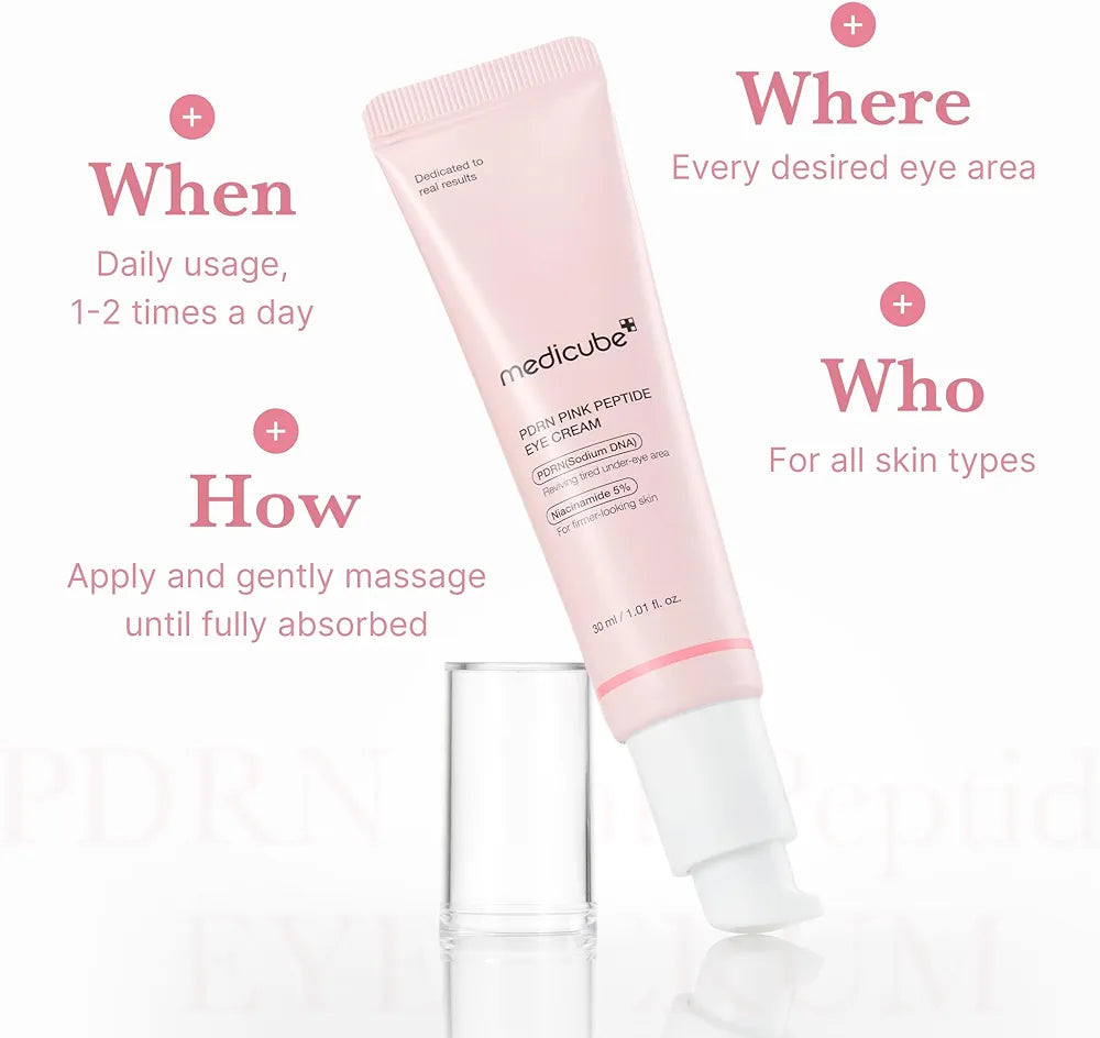 Medicube Salmon DNA PDRN Pink Peptide Eye Serum