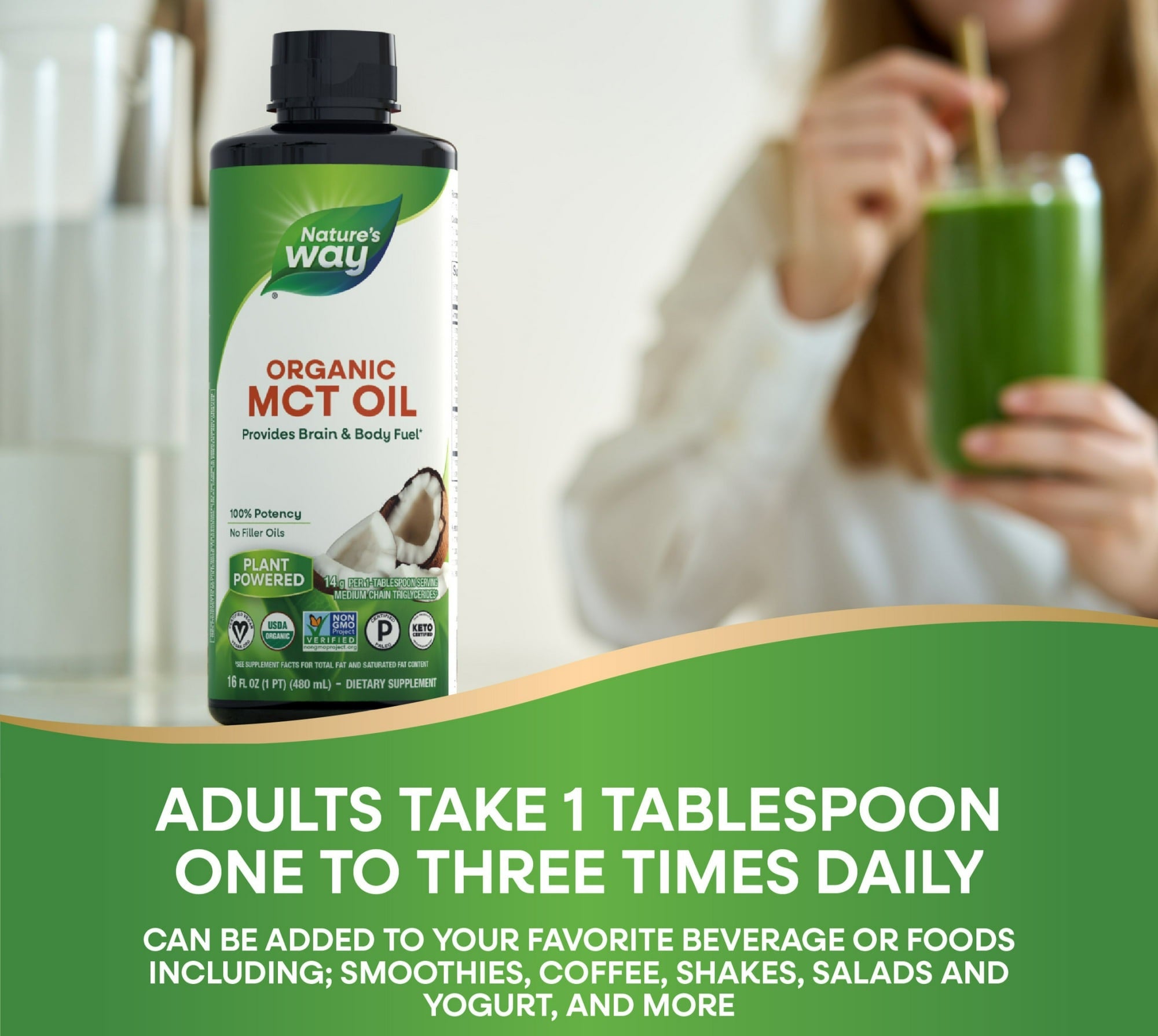 Nature's Way 100% Potency Organic MCT Oil