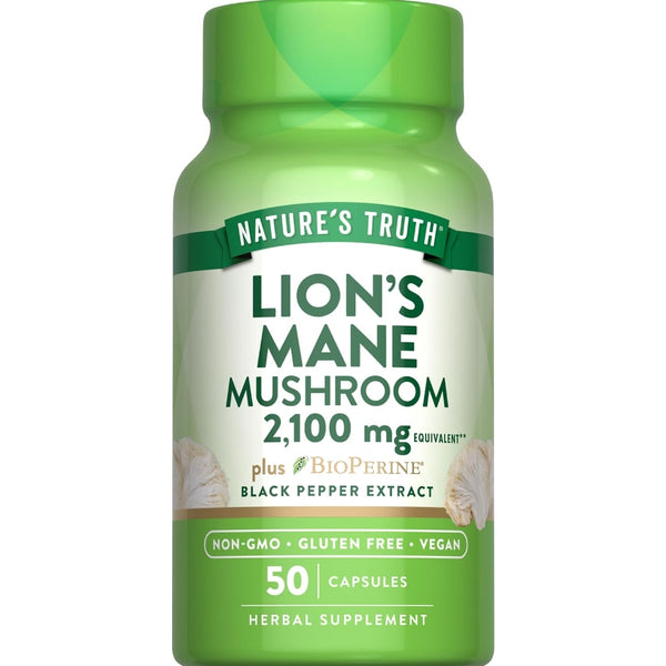 Nature's Truth Lions Mane Supplement Capsules