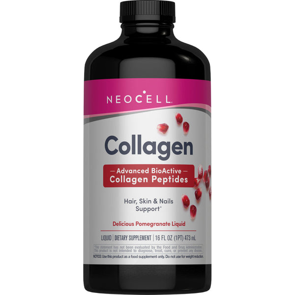 NeoCell Collagen C Pomegranate Liquid – 4g Collagen Types 1 & 3 with Vitamin C